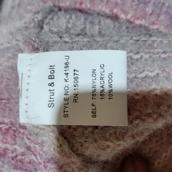 Strut And Bolt Knitted Super Soft Wool (10%) Pullover Sweater l Size Medium - Picture 3 of 4